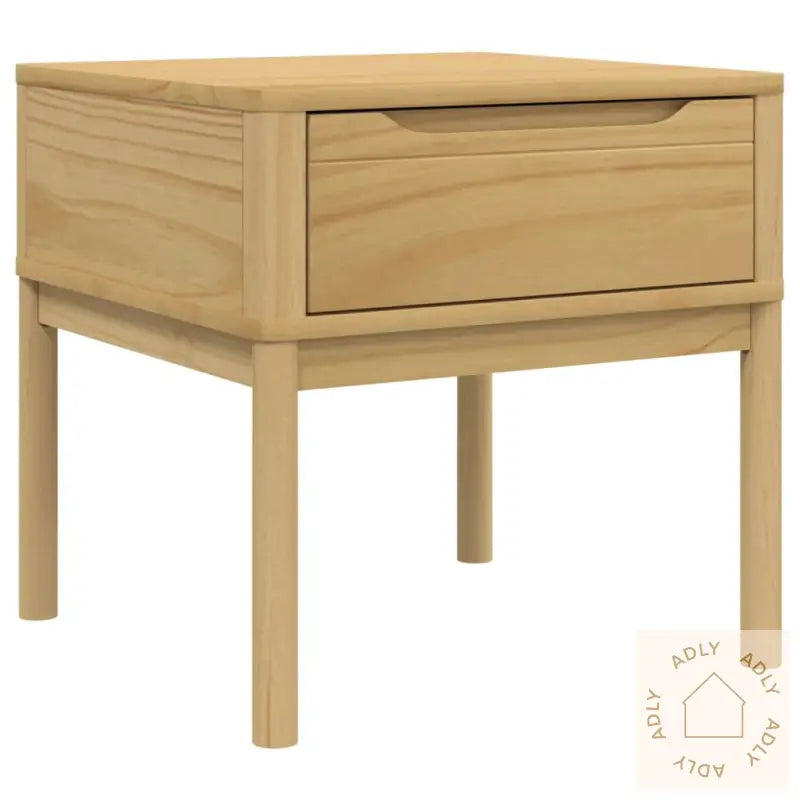 Lampebord Floro Voksbrun 55X55X54 Cm Heltre Furu