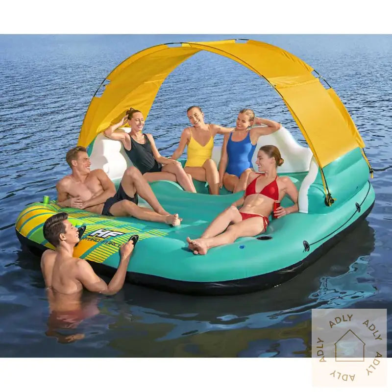 Bestway Oppblåsbar Øy 5 Personer Sunny Lounge 291X265X83 Cm
