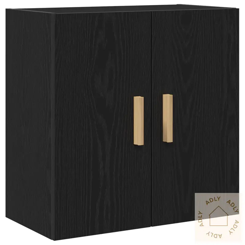 Svart Eik Veggskap - 60X30X60 Cm