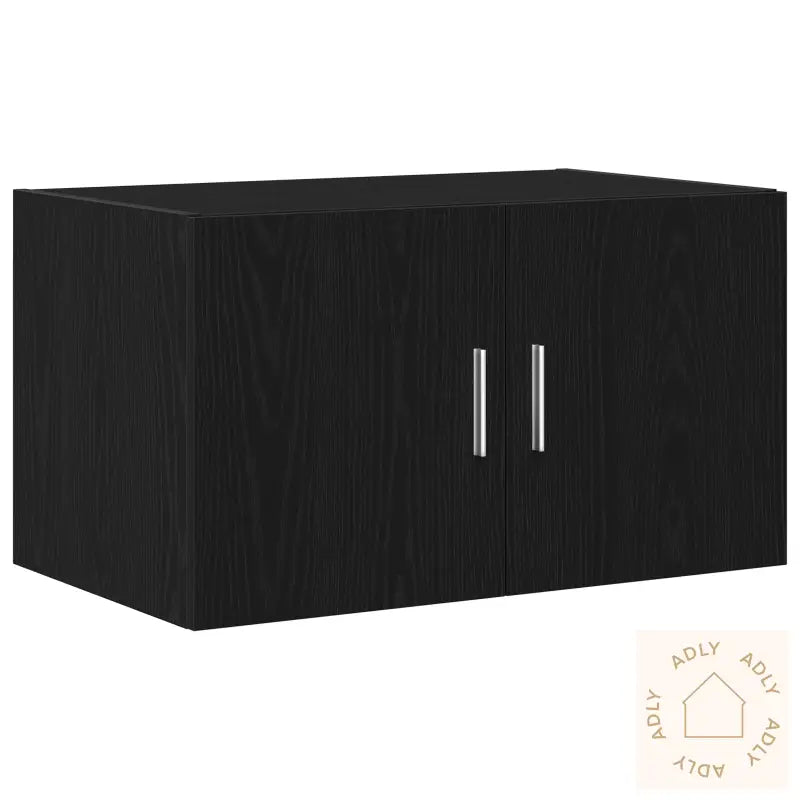 Veggskap Svart Eik 70X42,5X40 Cm Konstruert Tre