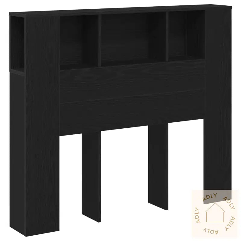 Hodegavlskap Svart Eik 120X19X104,5 Cm Konstruert Tre