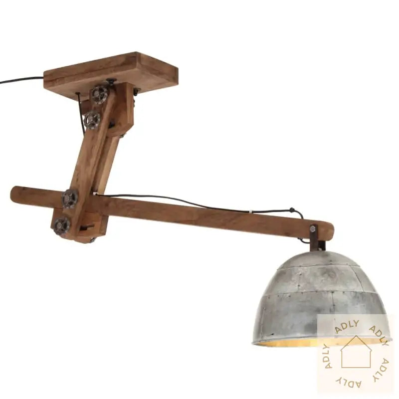 Taklampe 25 W Vintage Sølv 105X30X65-108 Cm E27