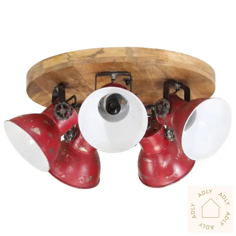 Taklampe 25 W Mørkerød 50X50X25 Cm E27