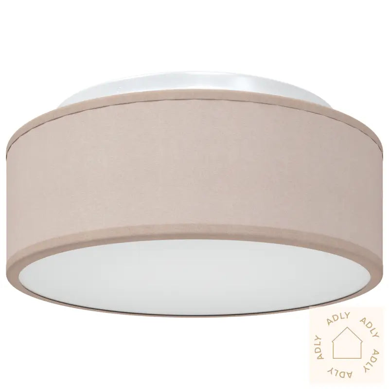 Taklamper Innfelt Gråbrun 30 Cm Stoff E27