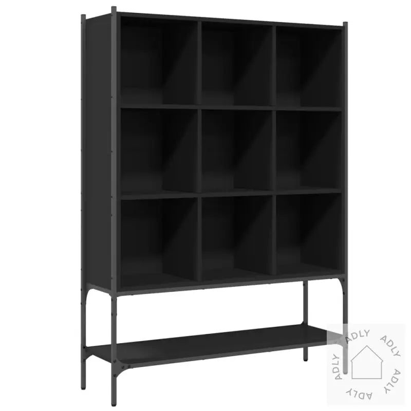 Bokhylle Svart 102X30X141,5 Cm Konstruert Tre