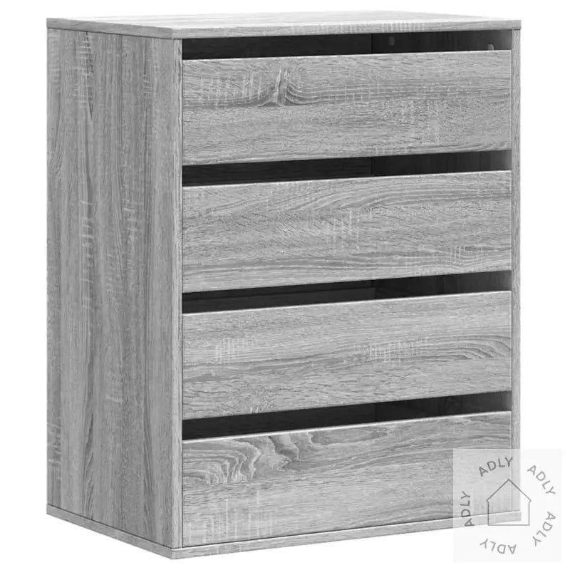 Kommode Grå Sonoma 60X41X76 Cm Konstruert Tre