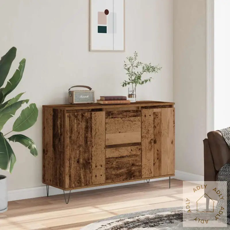 Skjenk Gammelt Tre 104X35X70 Cm Konstruert Tre