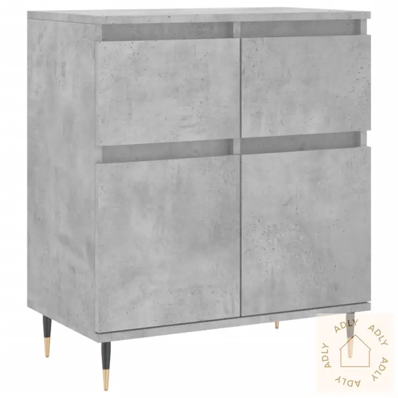 Skjenk Betonggrå 60X35X70 Cm Konstruert Tre
