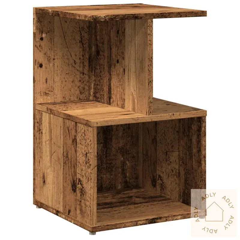 Nattbord Gammelt Tre 35X35X55 Cm Konstruert Tre