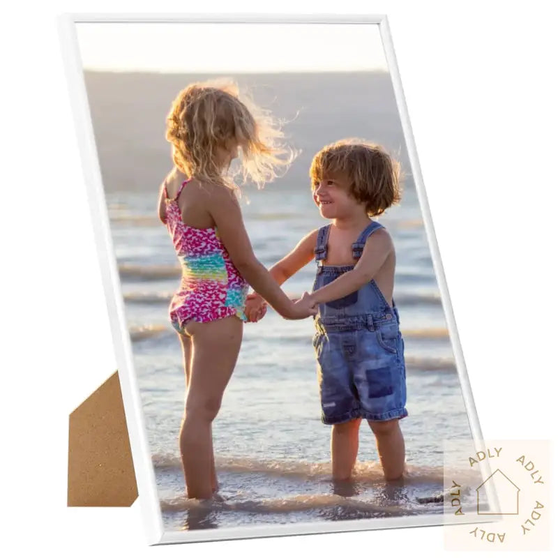 Fotorammekollasje For Vegg Eller Bord 5 Stk Hvit 70X90 Cm Mdf