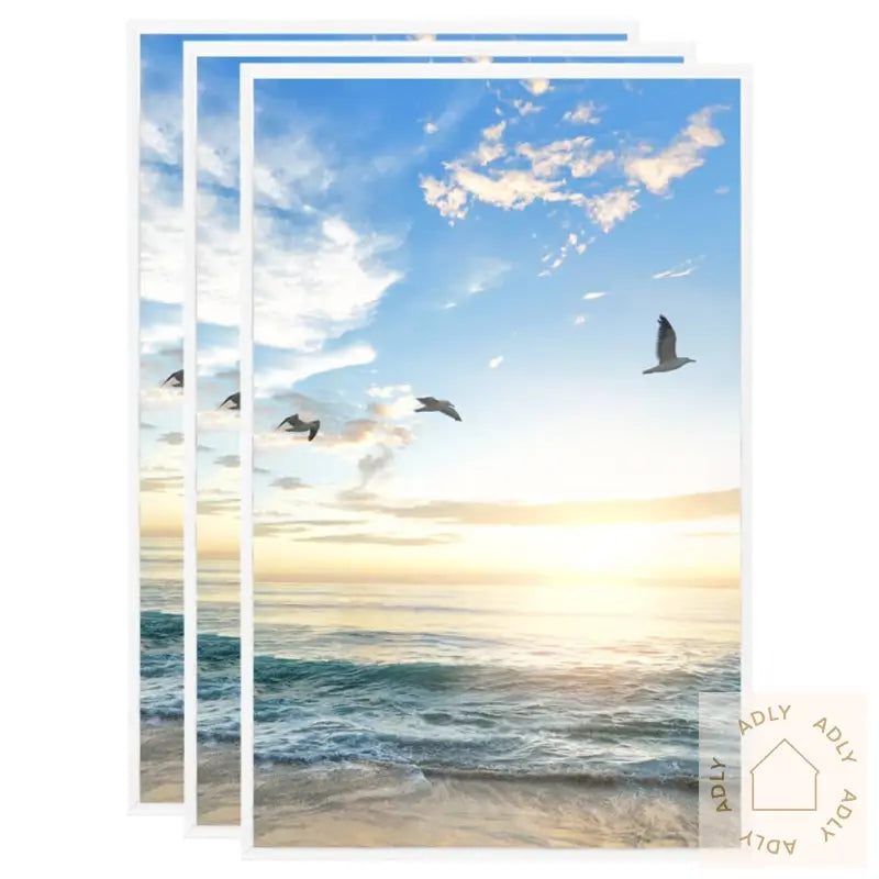 Fotorammekollasj For Bord 3 Stk Hvit 10X15 Cm Mdf