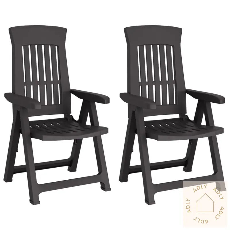 Hagelenestoler 2 Stk Antrasitt Pp