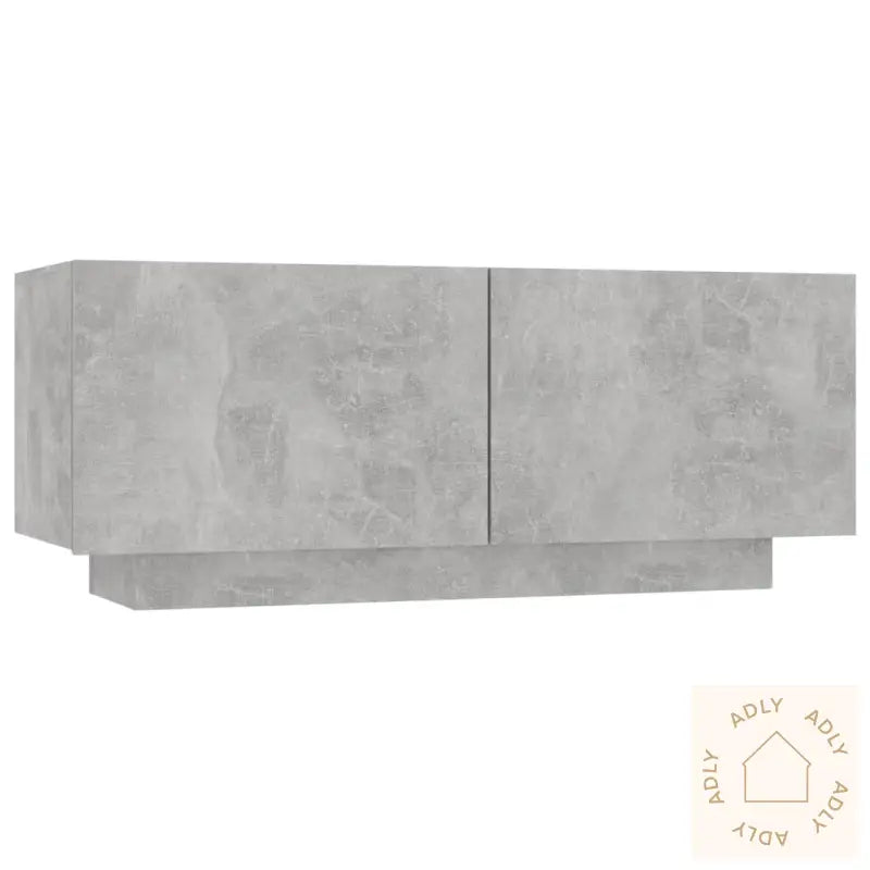 Nattbord Betonggrå 100X35X40 Cm Konstruert Tre