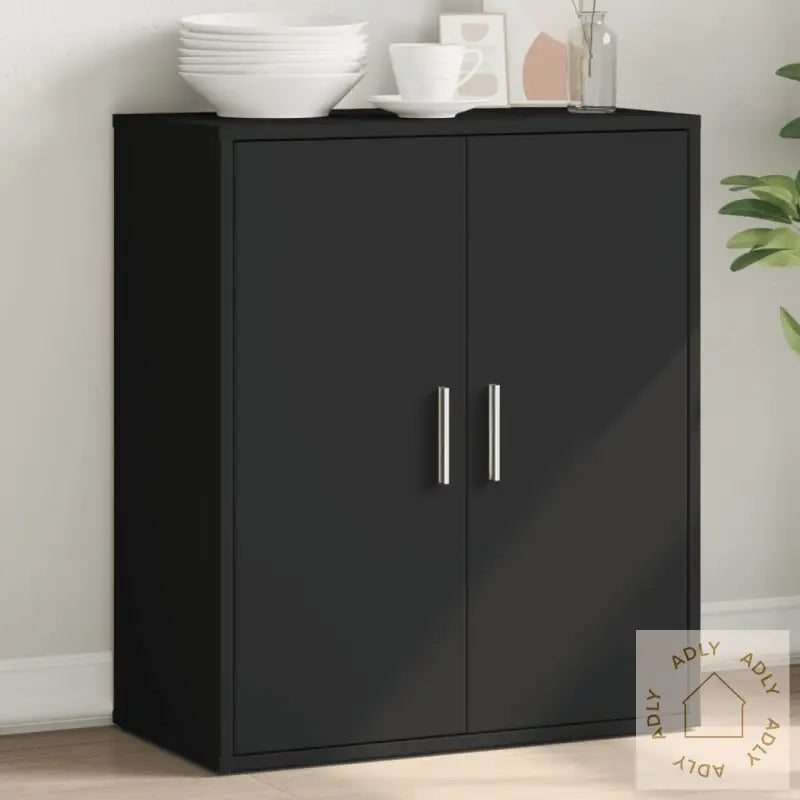 Skjenk Svart 60X31X70 Cm Konstruert Tre