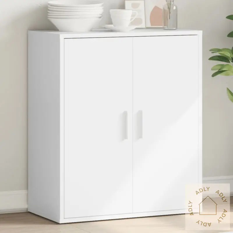 Skjenk Hvit 79X38X80 Cm Konstruert Tre