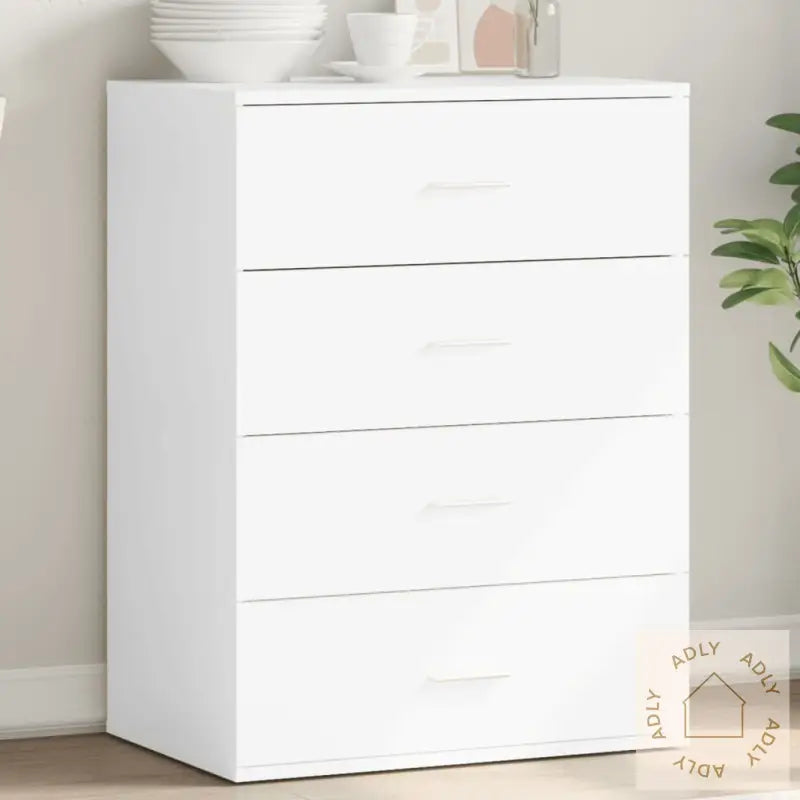 Skjenk Hvit 60X39X80 Cm Konstruert Tre