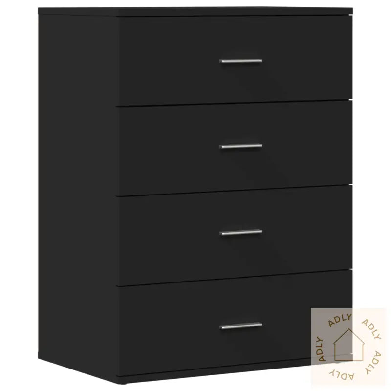 Skjenk Svart 60X39X80 Cm Konstruert Tre