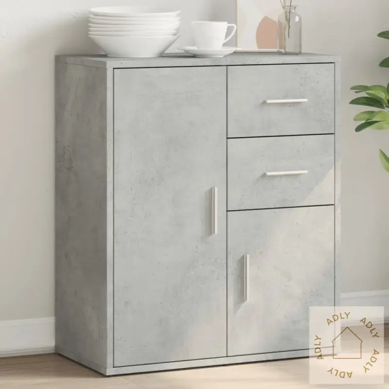 Skjenk Grå 60X31X70 Cm Konstruert Tre
