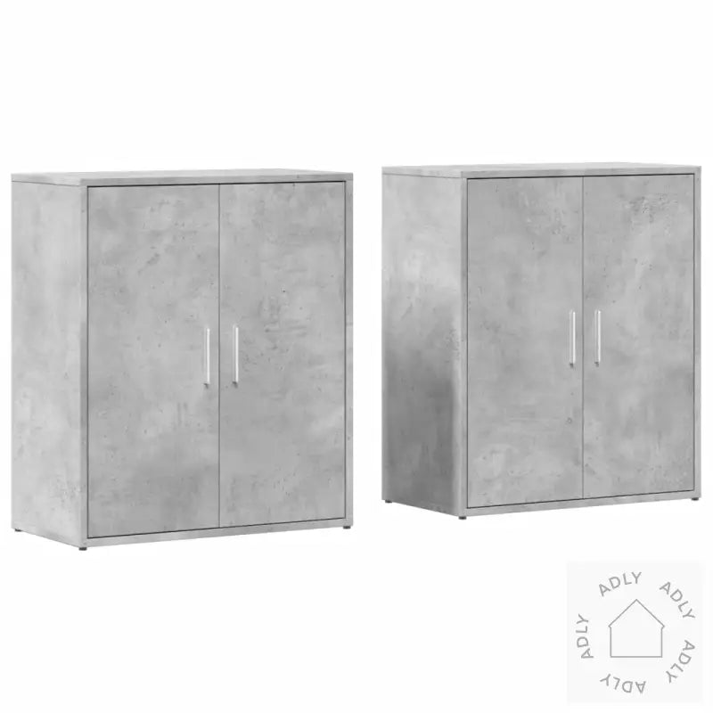 Skjenker 2 Betonggrå 60X31X70 Cm Konstruert Tre