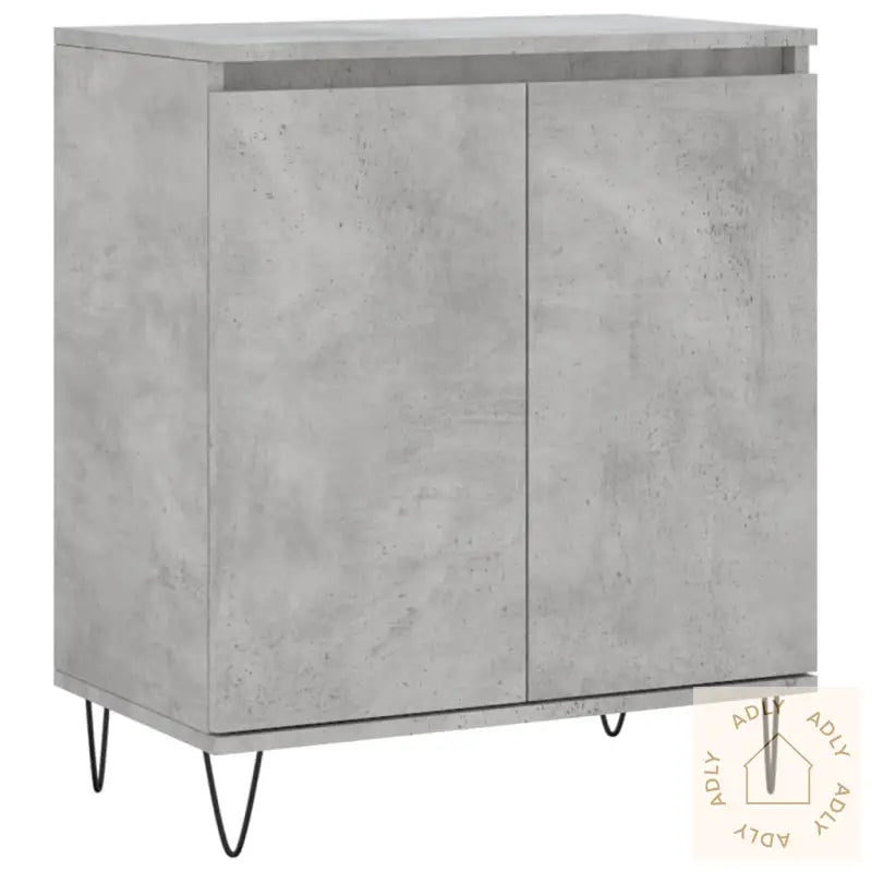 Skjenk Betonggrå 60X35X70 Cm Konstruert Tre