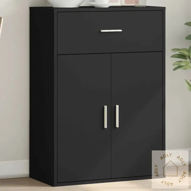 Skjenk Svart 60X30X84 Cm Konstruert Tre