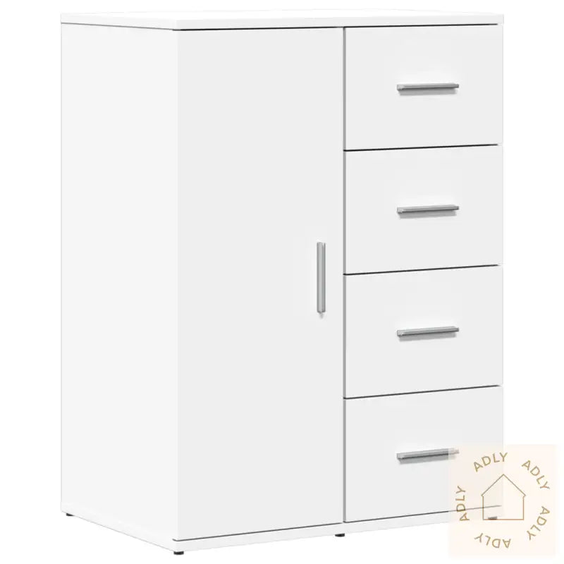Skjenk Hvit 59X39X80 Cm Konstruert Tre