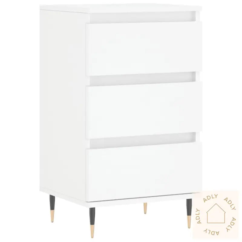 Skjenk Hvit 40X35X70 Cm Konstruert Tre