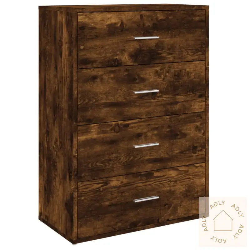Skjenk Røkt Eik 60X31X84 Cm Konstruert Tre