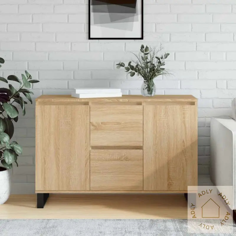 Skjenk Sonoma Eik 104X35X70 Cm Konstruert Tre