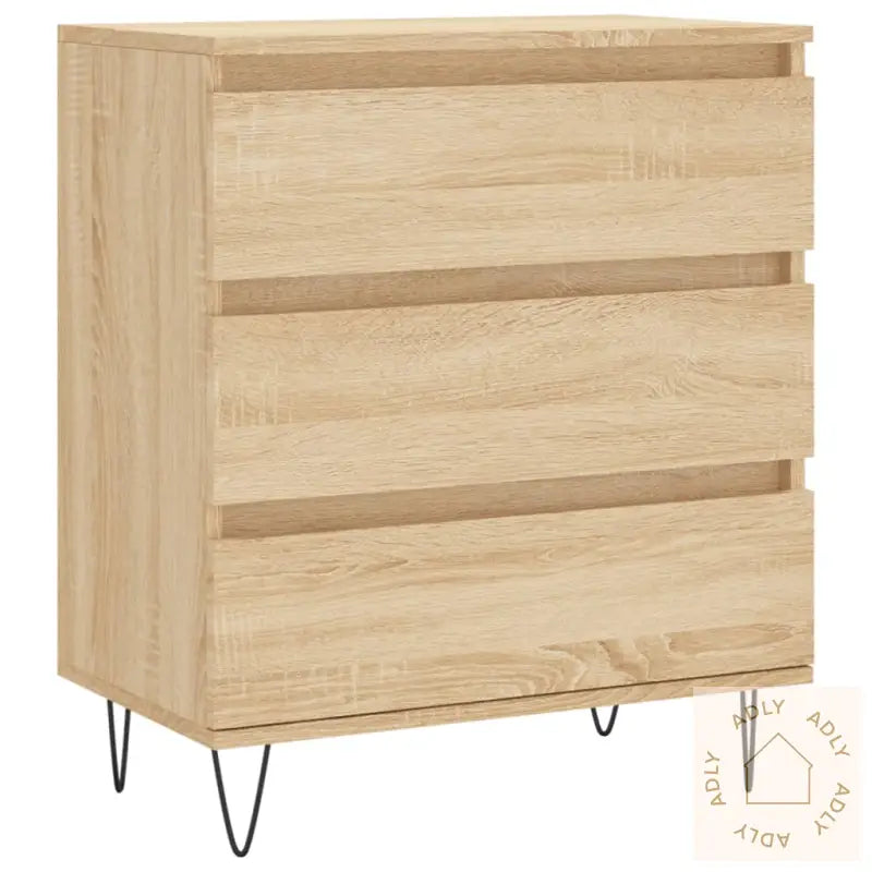 Skjenk Sonoma Eik 60X35X70 Cm Konstruert Tre