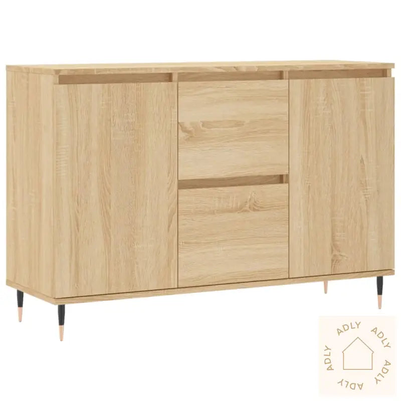 Skjenk Sonoma Eik 104X35X70 Cm Konstruert Tre