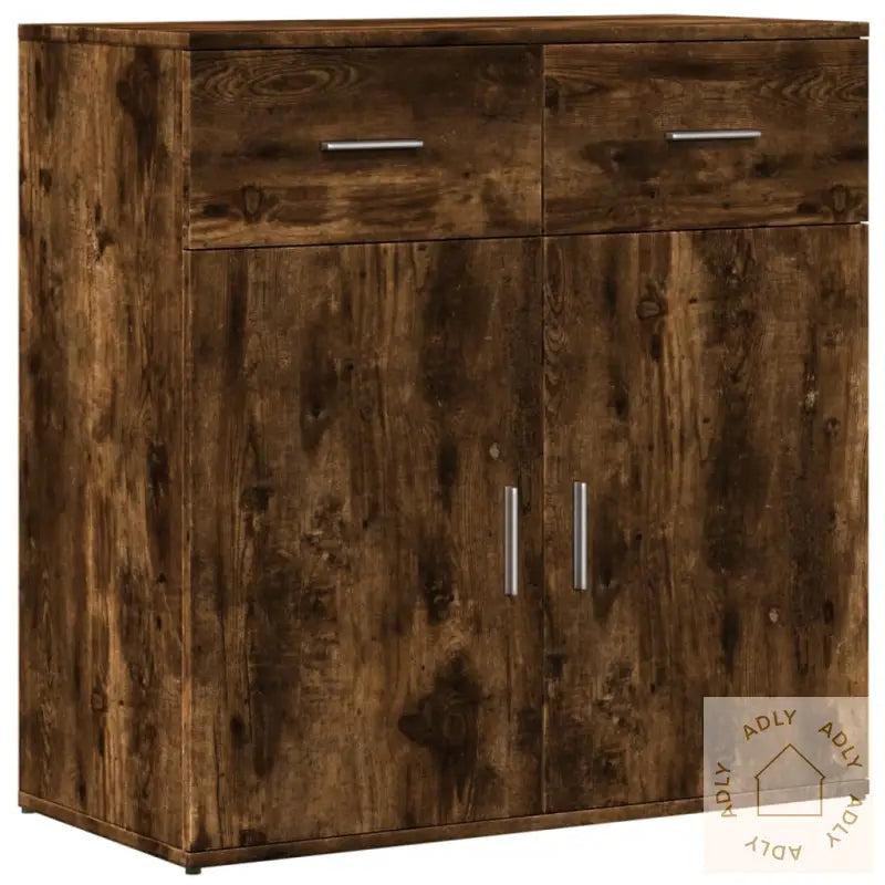 Skjenk Røkt Eik 79X38X80 Cm Konstruert Tre