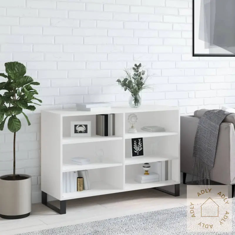 Skjenk Hvit 103,5X35X70 Cm Konstruert Tre