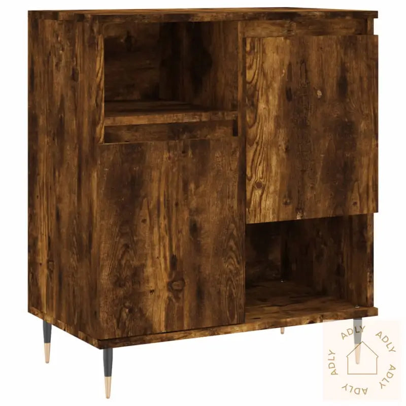 Skjenk Røkt Eik 60X35X70 Cm Konstruert Tre