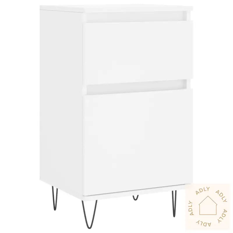 Skjenk Hvit 40X35X70 Cm Konstruert Tre