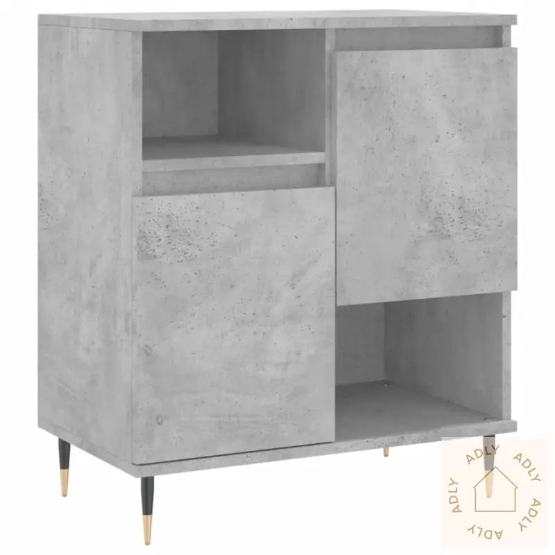 Skjenk Betonggrå 60X35X70 Cm Konstruert Tre