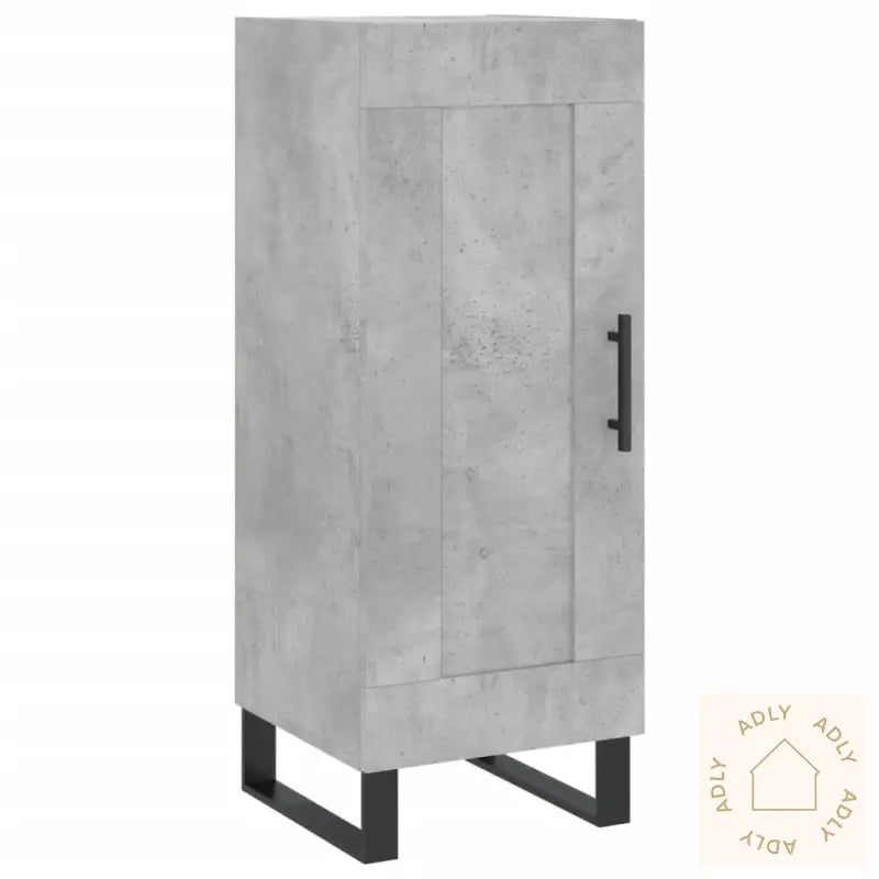 Skjenk Betonggrå 34,5X34X90 Cm Konstruert Tre