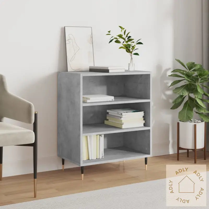 Skjenk Betonggrå 57X35X70 Cm Konstruert Tre
