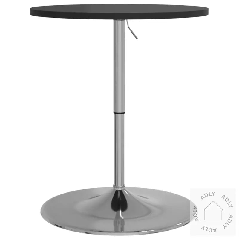 Barbord Svart 60X60X90 Cm Konstruert Tre Og Forkrommet Stål