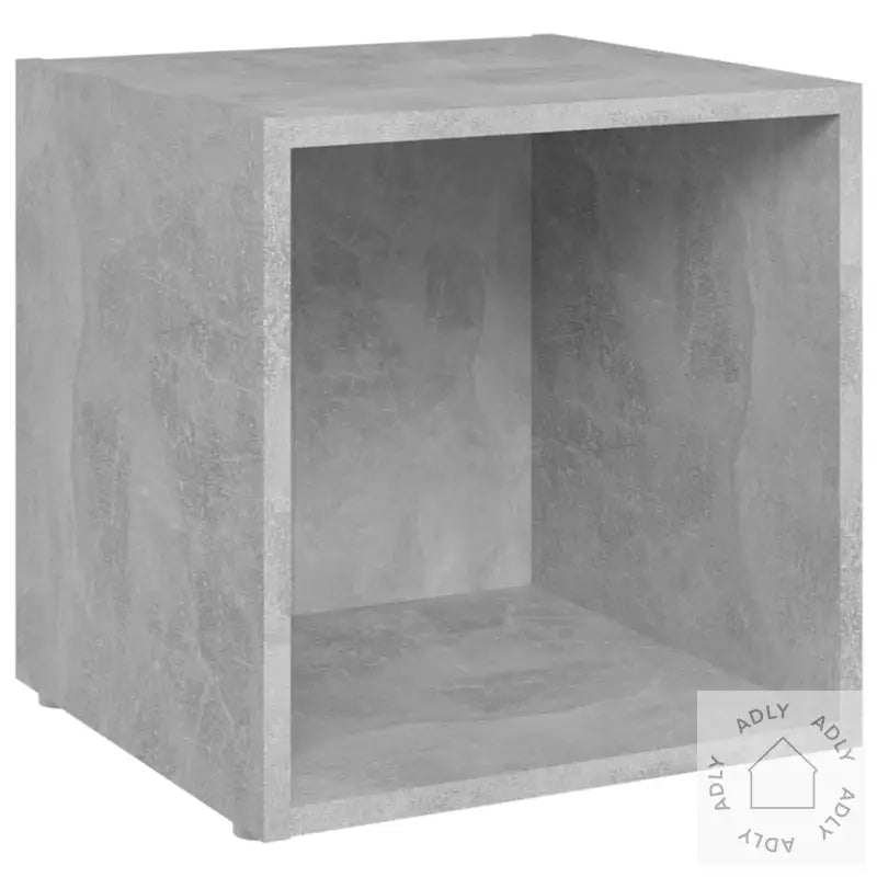 Tv-Benker 4 Stk Betonggrå 37X35X37 Cm Konstruert Tre