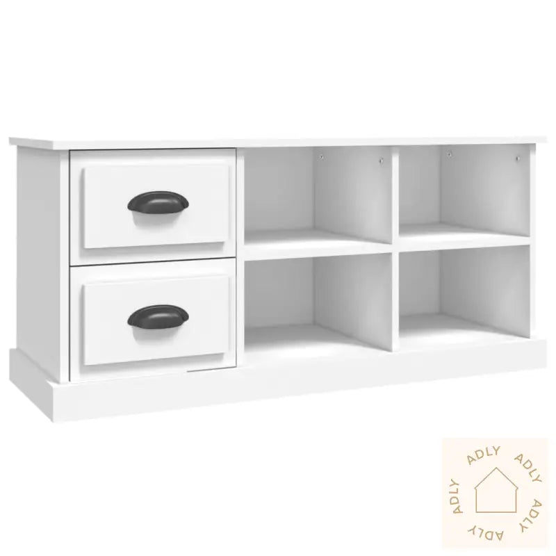 Tv-Benk Svart 102X35,5X47,5 Cm Konstruert Tre