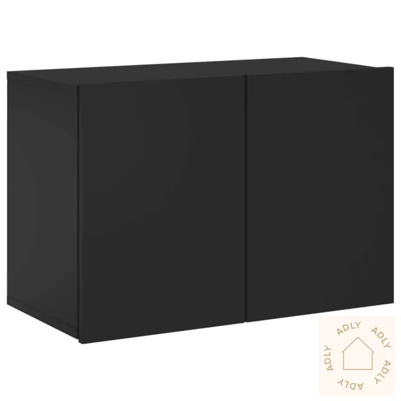 Vegghengt Tv-Benk Svart 60X30X41 Cm