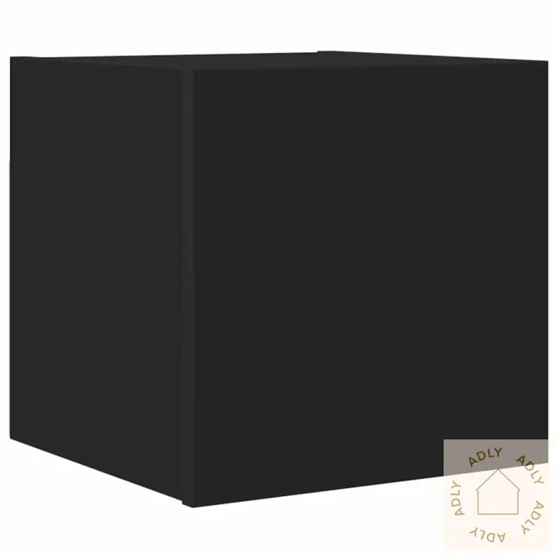 Vegghengt Tv-Benk Svart 30,5X30X30 Cm