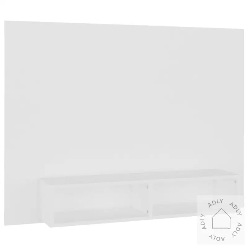 Veggmontert Tv-Benk Hvit 120X23,5X90 Cm Konstruert Tre