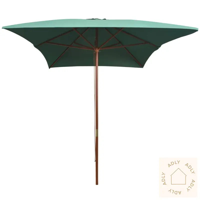 Parasoll 200X300 Cm Trestang Grønn