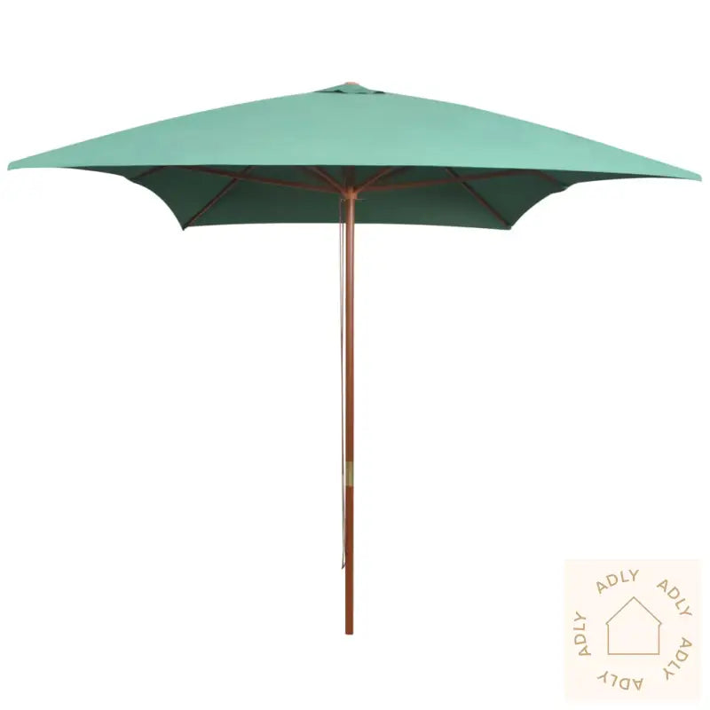 Parasoll 200X300 Cm Trestang Grønn