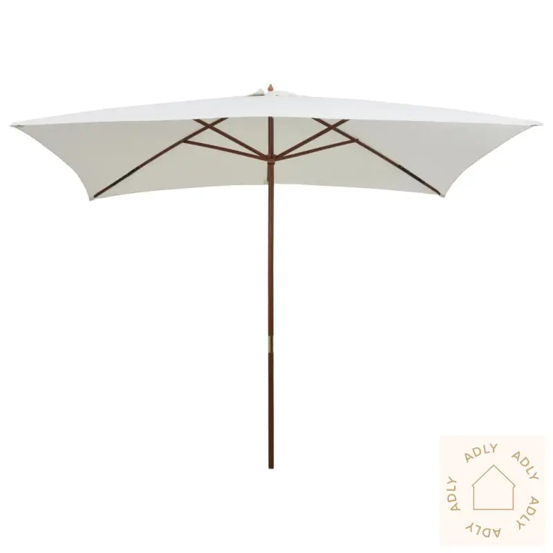 Parasoll 200X300 Cm Trestang Kremhvit