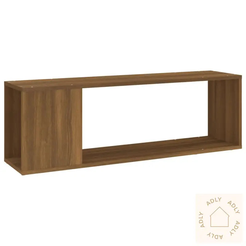 Tv-Benk Brun Eik 100X24X32 Cm Konstruert Tre