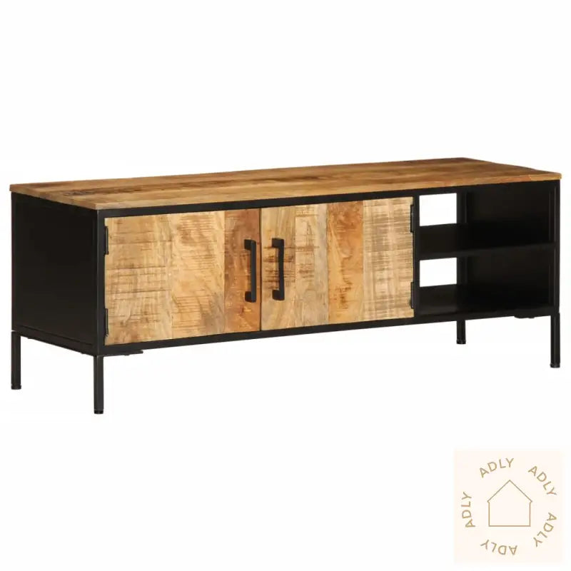 Tv-Benk 110X35X40 Cm Grovt Heltre Mangotre