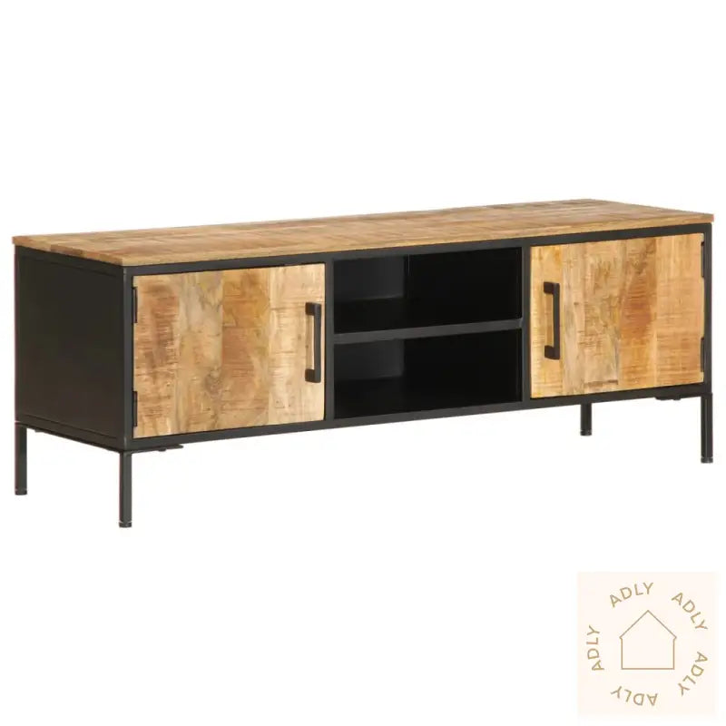 Tv-Benk 110X35X40 Cm Grovt Heltre Mangotre